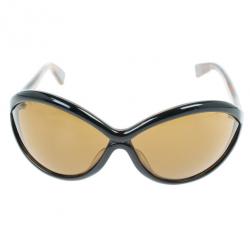 Pre Owned Tom Ford Black Sophia Oval Woman Sunglasses