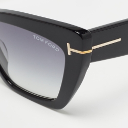Tom Ford Black Gradient TF871 Wyatt Cat Eye Sunglasses