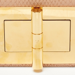 Tom Ford Peach Python Mini Natalia Shoulder Bag