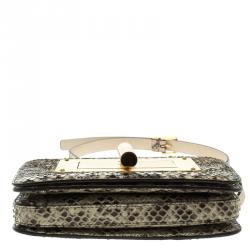 Pre Owned Tom Ford Black/Beige Python Small Natalia Shoulder Bag