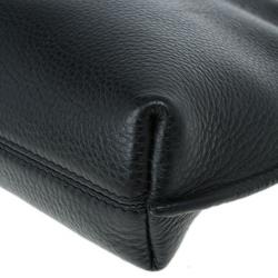Tom Ford Black Leather Alix Fold Over Bag