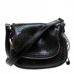 Tom Ford Green Python Mini Jennifer Crossbody Bag