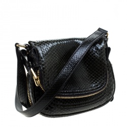 Tom Ford Green Python Mini Jennifer Crossbody Bag