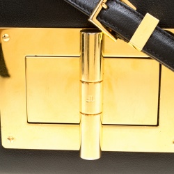 Pre Owned Tom Ford Black Leather Small Natalia Crossbody Bag
