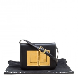 Pre Owned Tom Ford Black Leather Small Natalia Crossbody Bag