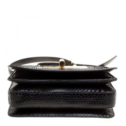 Tom Ford Black Snakeskin Medium Natalia Shoulder Bag