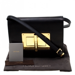 Pre Owned Tom Ford Black Leather Natalia Crossbody Bag