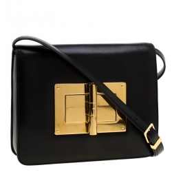 Pre Owned Tom Ford Black Leather Natalia Crossbody Bag