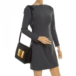 Pre Owned Tom Ford Black Leather Natalia Crossbody Bag