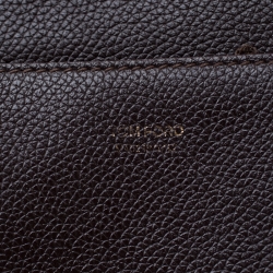 Pre Owned Tom Ford Dark Brown Leather Jennifer Shoulder Bag