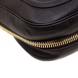 Pre Owned Tom Ford Dark Brown Leather Jennifer Shoulder Bag