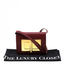 Tom Ford Red Leather Small Natalia Crossbody Bag