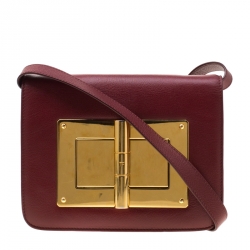 Tom Ford Red Leather Small Natalia Crossbody Bag