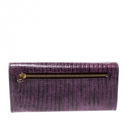 Tom Ford Purple Lizard Continental Wallet
