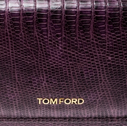 Tom Ford Purple Lizard Continental Wallet