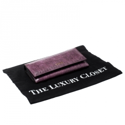 Tom Ford Purple Lizard Continental Wallet