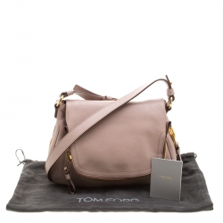 Pre Owned Tom Ford Light Pink Leather Jennifer Shoulder Bag