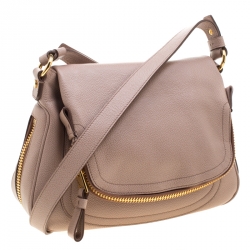 Pre Owned Tom Ford Light Pink Leather Jennifer Shoulder Bag