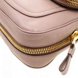 Pre Owned Tom Ford Light Pink Leather Jennifer Shoulder Bag