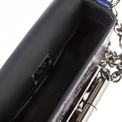 Pre Owned Tom Ford Electric Blue Python Mini Natalia Crossbody Bag