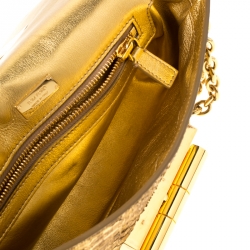 Tom Ford Gold Python Natalia Shoulder Bag