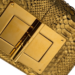 Tom Ford Gold Python Natalia Shoulder Bag