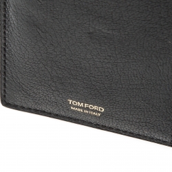 Tom Ford Black Leather Bifold Wallet
