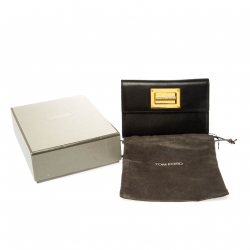 Tom Ford Black Leather Bifold Wallet