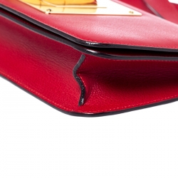 Tom Ford Red Leather Natalia Convertible Clutch