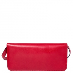 Tom Ford Red Leather Natalia Convertible Clutch