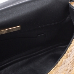 Pre Owned Tom Ford Gold Python Chain Shoulder Bag