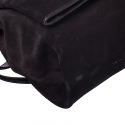 Tom Ford Dark Brown Nubuck Leather Natalia Convertible Clutch