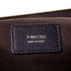 Tom Ford Dark Brown Nubuck Leather Natalia Convertible Clutch