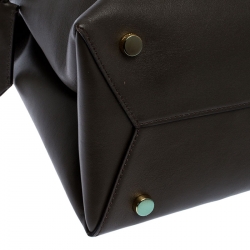 Tom Ford Dark Olive Green Leather TF Icon Satchel 