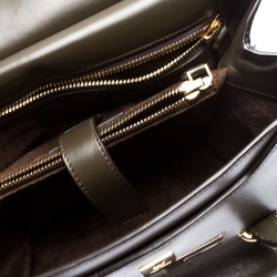 Tom Ford Dark Olive Green Leather TF Icon Satchel 