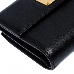 Tom Ford Black Leather Natalia French Wallet