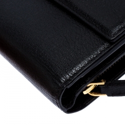 Tom Ford Black Leather Natalia French Wallet