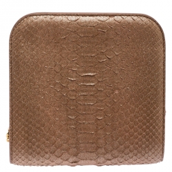 Pre Owned Tom Ford Metallic Pink Python Saskia Crossbody