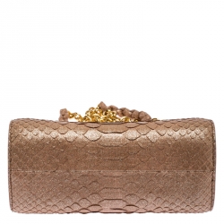 Pre Owned Tom Ford Metallic Pink Python Saskia Crossbody