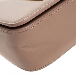 Pre Owned Tom Ford Nude Beige Leather Small Chain Natalia Shoulder Bag