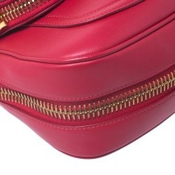 Pre Owned Tom Ford Red Leather Mini Jennifer Shoulder Bag