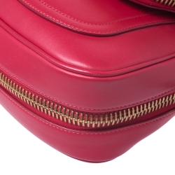 Pre Owned Tom Ford Red Leather Mini Jennifer Shoulder Bag