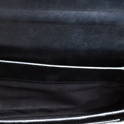 Pre Owned Tom Ford Black Crocodile Buckle Flap Chain Shoulder Bag