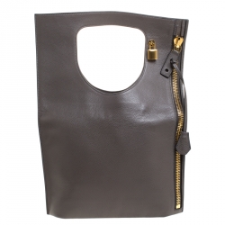 Buy Tom Ford Bag Alix Fold-over Navy Blue Pebbled Calfskin Leather Shoulder  Bag B443