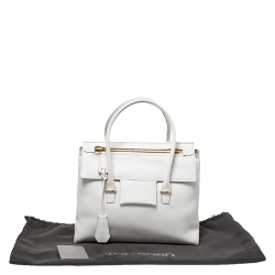 Tom White Leather Large TF Icon Satchel 