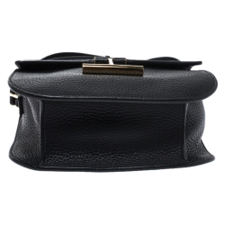 Pre Owned Tom Ford Black Leather Mini Tara Crossbody Bag