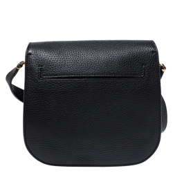 Pre Owned Tom Ford Black Leather Mini Tara Crossbody Bag