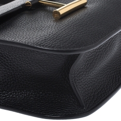 Pre Owned Tom Ford Black Leather Mini Tara Crossbody Bag