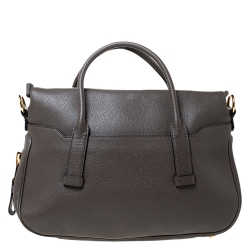 Tom Ford Taupe Leather Jennifer Warm Satchel  