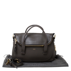Tom Ford Taupe Leather Jennifer Warm Satchel  
